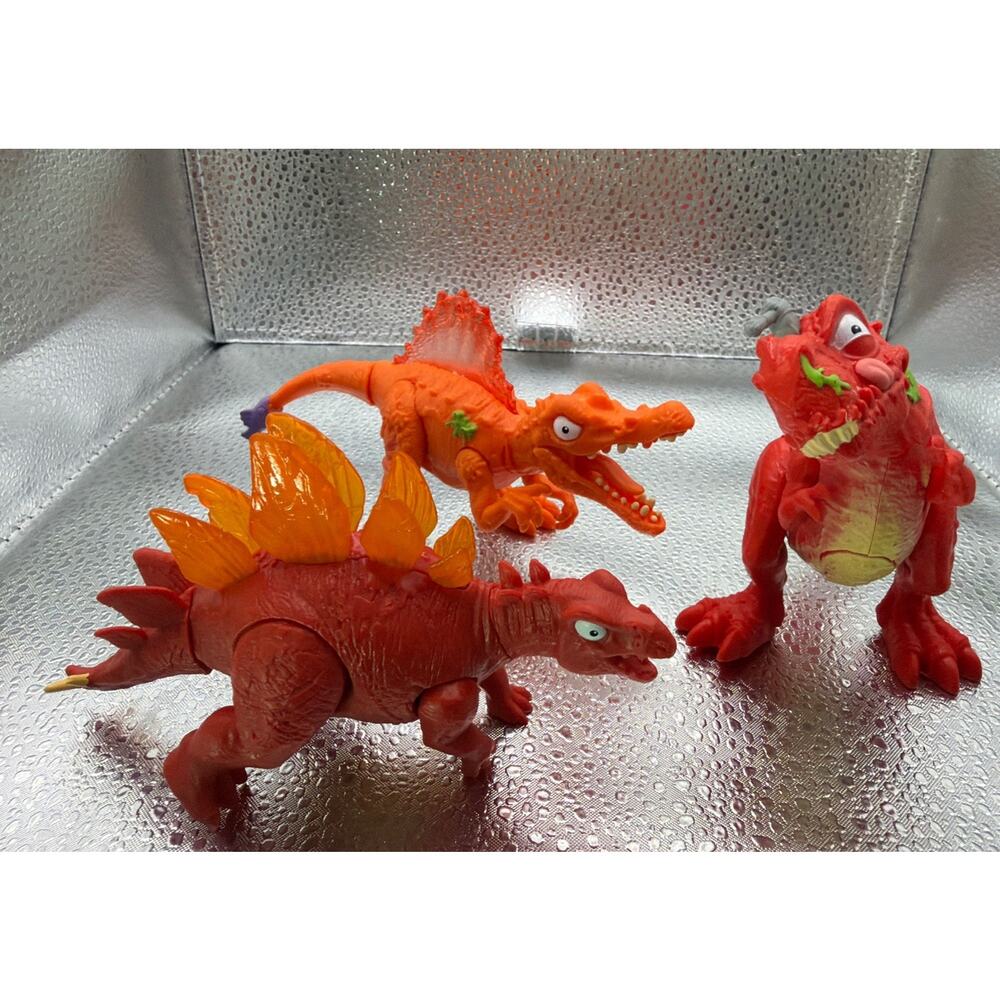 Dinosaur Zuru Smashers Mini Light Up Dino T-Rex Smash-O-Saur figure Lot Of 3